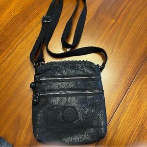 Kipling crossbody small bag black shimmer